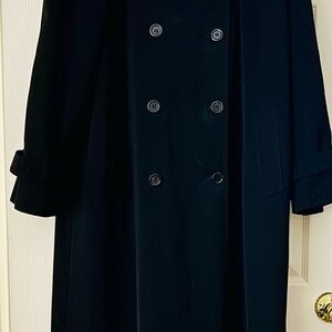 Women’s Gallery Long Trench Coat Black